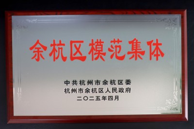 喜报！龙8国际龙8官方网站获2025年余杭区“高质量发展建设共同富裕示范区”模范集体表彰